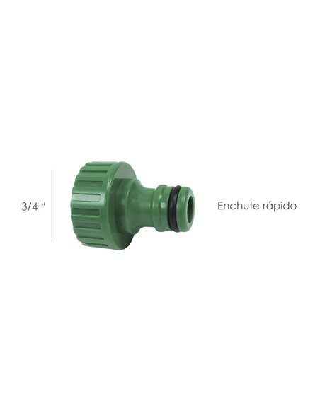 Adaptador Manguera Plastico 3/4 hembra Granel