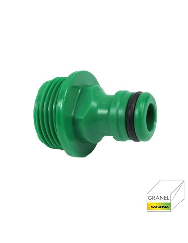 Adaptador Manguera Plastico 3/4 macho Granel