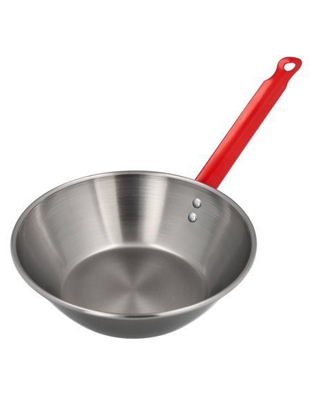 Sartén Honda Pulida Con Mango 24 cm.