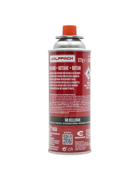 Cartucho Gas B250 (0,227 Kg.)