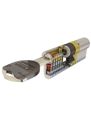 Cilindro Tesa Seguridad Tk1 35x35 Latonado