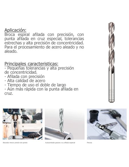 Broca Alpen Hss Pro   6,00 mm.