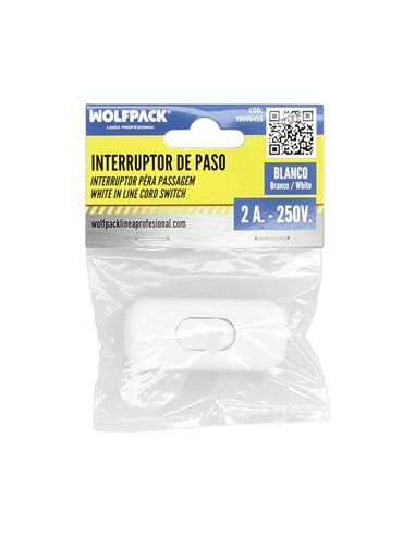 Interruptor 2A De Paso Blanco.