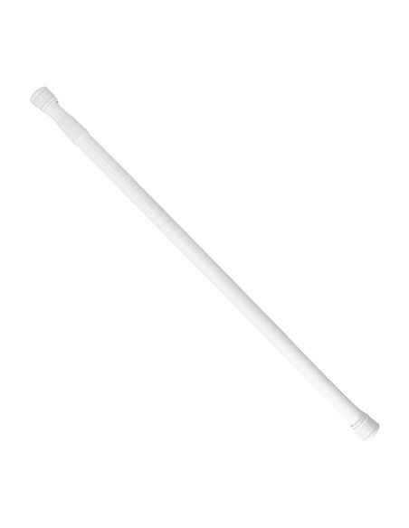 Barra Para  Cortina Ducha Extensible Aluminio Blanco 70 a 125 cm.