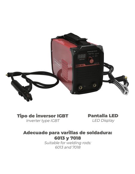 Soldadura Inverter Wolfpack 10-200 A