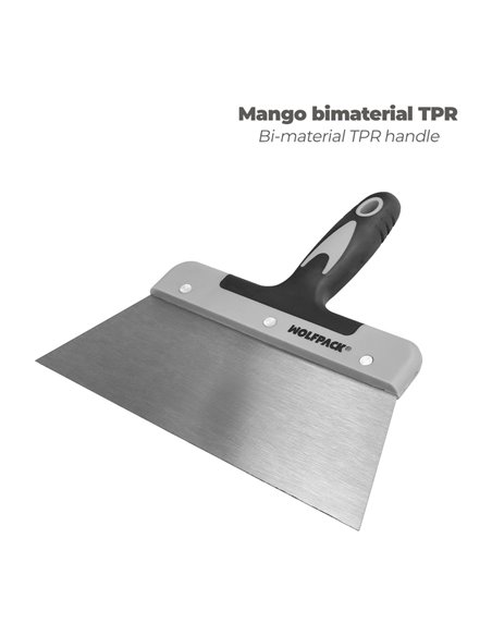 Espatula Acero 250 mm. Mango TPR