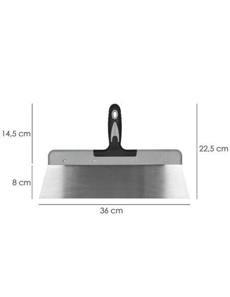 Espatula Acero 380 mm. Mango TPR