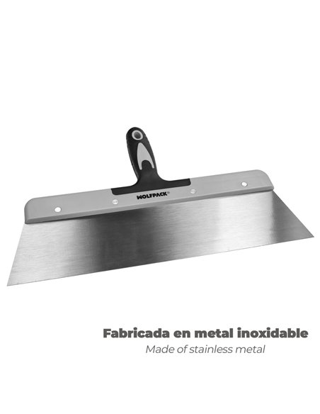 Espatula Acero 380 mm. Mango TPR