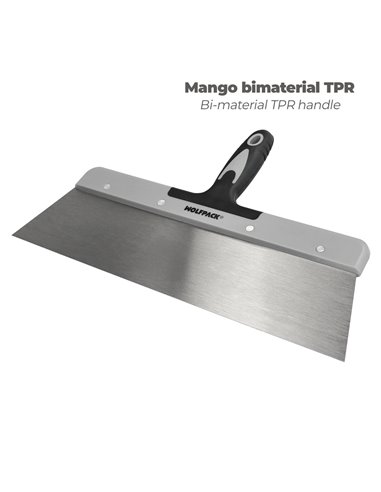 Espatula Acero 380 mm. Mango TPR