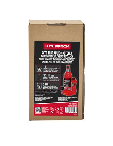 Gato Hidraulico Botella 3000 Kg.