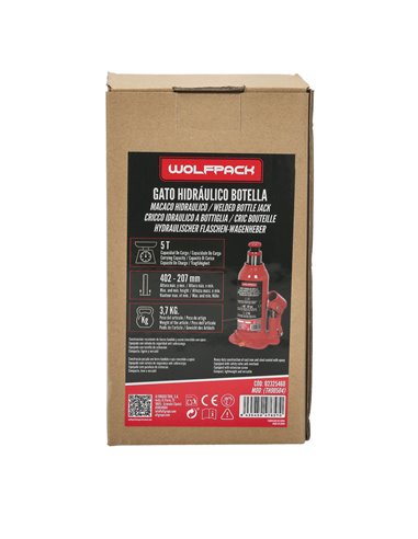 Gato Hidraulico Botella 5000 Kg.