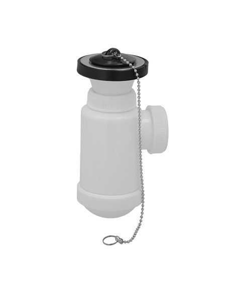 Sifon Botella Extensible 1 1/2 Con Válvula y Tapón