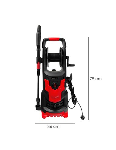 Hidrolimpiadora Alta Presión 180 Bares 2.400 Watt. Con Accesorios 390 Litros / Hora. Limpiadora de Agua Con Deposito Detergente