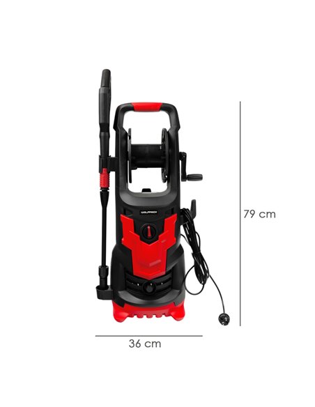 Hidrolimpiadora Alta Presión 180 Bares 2.400 Watt. Con Accesorios 390 Litros / Hora. Limpiadora de Agua Con Deposito Detergente