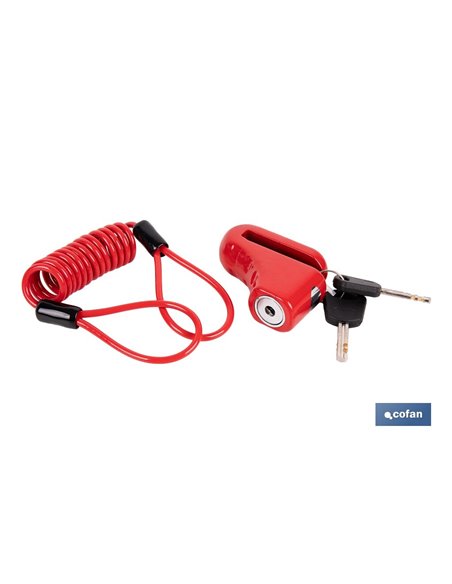 CANDADO DE FRENO DE DISCO BULÓN Ø5,5 MM CON CABLE