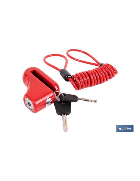 CANDADO DE FRENO DE DISCO BULÓN Ø5,5 MM CON CABLE