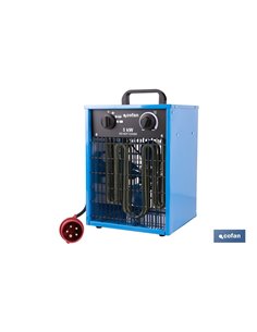 CALEFACTOR INDUSTRIAL DE 400 V TRIFÁSICO 30/2500/5000 W