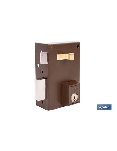 CERRADURA DE SOBREPONER IZQUIERDA 70 MM ADAPTABLE AL MODELO 56A