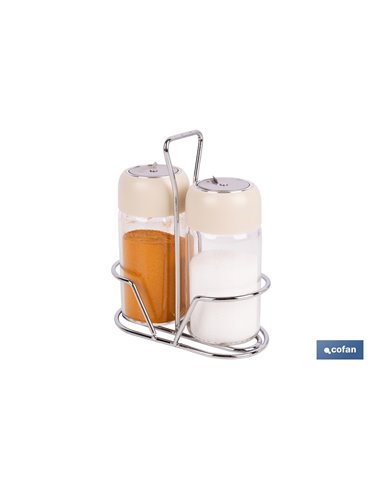 SET DE SAL Y PIMIENTA GAMA LAUREL COLOR BEIGE