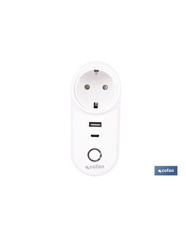 ENCHUFE INTELIGENTE CON PUERTO USB Y TIPO C