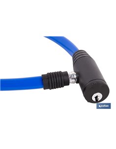 CANDADO DE BICICLETA CON CABLE DE ACERO Ø5 MM 500 MM 2