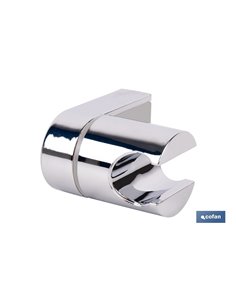SOPORTE DE DUCHA PARA PARED COLOR CROMO ABS