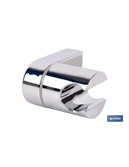 SOPORTE DE DUCHA PARA PARED COLOR CROMO ABS