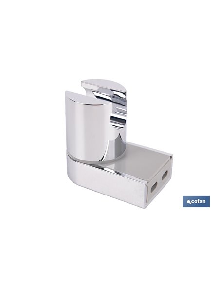 SOPORTE DE DUCHA PARA PARED COLOR CROMO ABS
