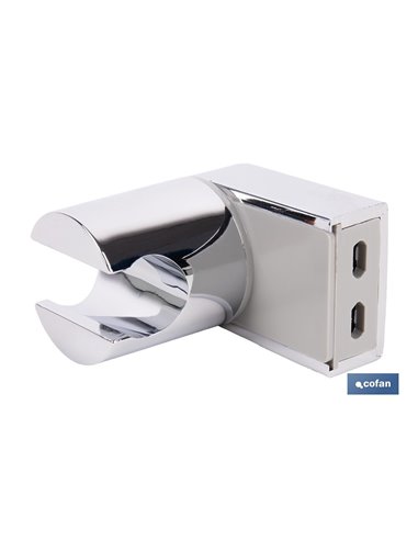 SOPORTE DE DUCHA PARA PARED COLOR CROMO ABS