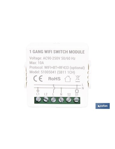 RELE DE 1 INTERRUPTOR WIFI