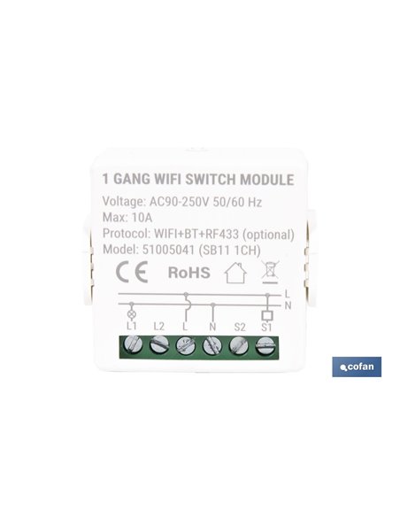 RELE DE 1 INTERRUPTOR WIFI