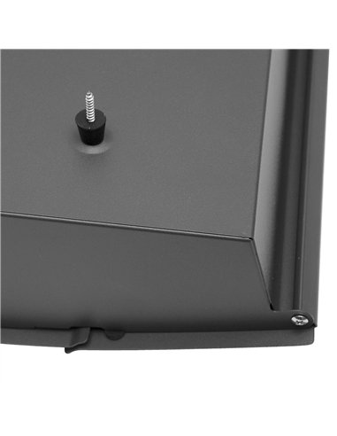 Buzon De Correo Mate Acero Galvanizado Gris 45x31x10 Cm De Diseño Antilluvia, Cerradura Cilindrica