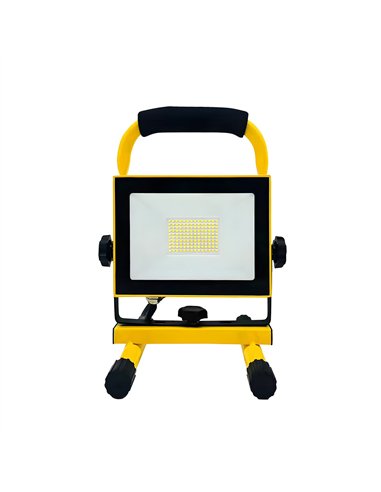Proyector Portatil Coyote 100w 6500k Negr/amarill  8000lm Ip65 28,5x23,5x16cm