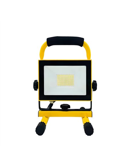 Proyector Portatil Coyote 100w 6500k Negr/amarill  8000lm Ip65 28,5x23,5x16cm