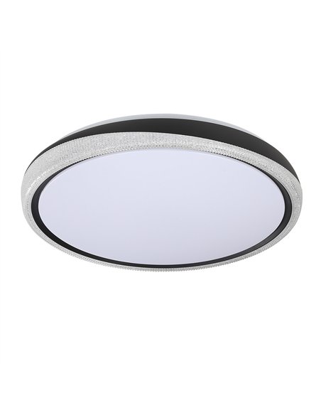 Plafon Charro 72w 3000-4000-6000k Negro 40d Reg.intensidad 6480lm C/remoto