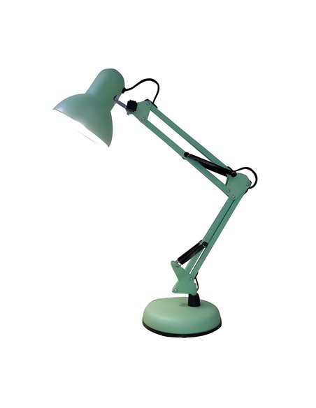 Flexo Articulado Viar 1xe27 Verde 55x12,5x14cm