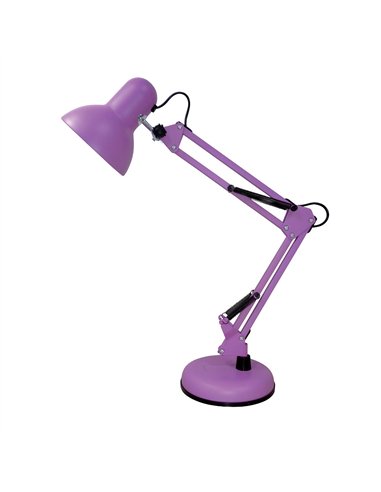 Flexo Articulado Viar 1xe27 Morado 55x12,5x14cm