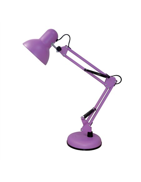 Flexo Articulado Viar 1xe27 Morado 55x12,5x14cm