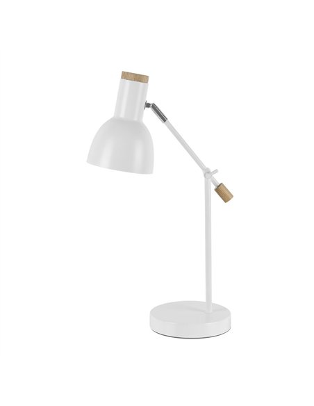 Flexo Tejo 1xe27 Blanco/haya Orientable 50x15x16,5cm