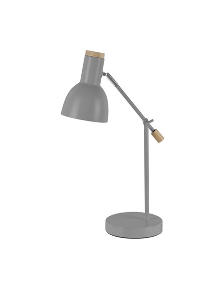 Flexo Tejo 1xe27 Gris/haya Orientable 50x15x16,5cm