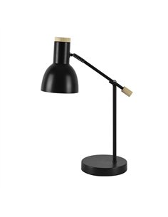 Flexo Tejo 1xe27 Negro/haya Orientable 50x15x16,5cm