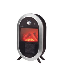 Termoventilador Ptc Ceramico Sauce 1800w Negro/plata 2pot 3fun. Protecc.seguridad 42x23,5x13cm