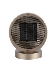 Termovent.ptc Ceramico Pomelo 2000w Negro/oro 2pot 3fun.rotatorio Antivuelco.seguro 29,3x24x18cm 2