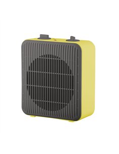 Termovent.elect.pegasus 2000w Gris/amarillo 2pot. Proteccion Seg. 23,8x20,6x10,5cm