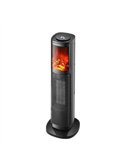 Termovent.ceramico Ptc Enebro 2000w Negro 2pot. Remot.o Oscilant.termostato Display64x20x20cm