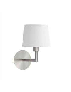 Aplique Paraiso 1xe14 Niquel/blanco 27x15x25cm