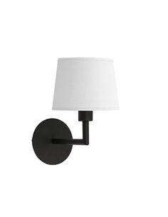 Aplique Paraiso 1xe14 Negro/blanco 27x15x25cm