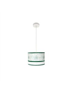 Colgante Caledonia 1xe27 Blanco/verde Regx30x30cm