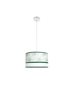 Colgante Caledonia 1xe27 Blanco/verde Regx40x40cm