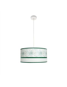 Colgante Caledonia 2xe27 Blanco/verde Regx50x50cm